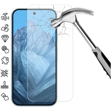 Google Pixel 9/9 Pro Tempered Glass Screen Protector - Case Friendly - Transparent