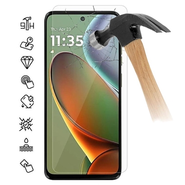 Motorola Moto G15 Power Tempered Glass Screen Protector - Case Friendly - Transparent