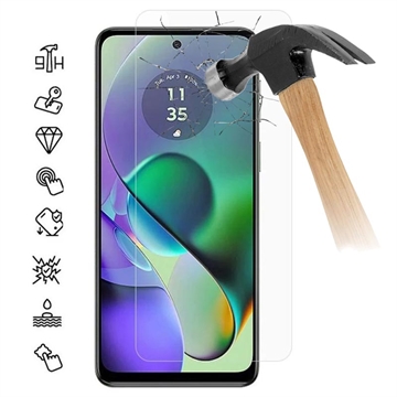 Motorola Moto G54 Tempered Glass Screen Protector - Case Friendly - Clear