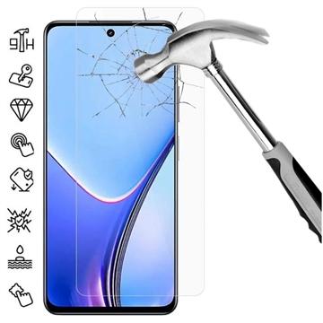 Realme 11x Tempered Glass Screen Protector - Case Friendly - Transparent