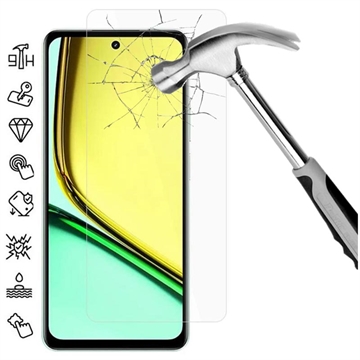 Realme C67 Tempered Glass Screen Protector - 9H - Case Friendly - Clear