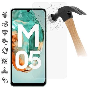 Samsung Galaxy M05 Tempered Glass Screen Protector - Case Friendly - Transparent