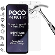 Xiaomi Poco M6 Plus Tempered Glass Screen Protector - Case Friendly - Transparent