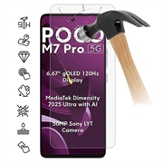 Xiaomi Poco M7 Pro 5G Tempered Glass Screen Protector - Case Friendly - Transparent