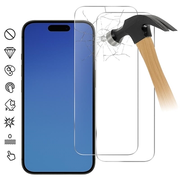 iPhone 17 Tempered Glass Screen Protector - 9H - Case Friendly - 2 Pcs. - Transparent