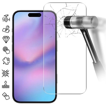 iPhone 17 Pro Tempered Glass Screen Protector - 9H - Case Friendly - Transparent
