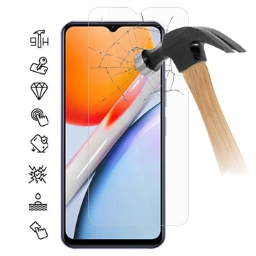 vivo Y36i Tempered Glass Screen Protector - 9H - Case Friendly - Clear