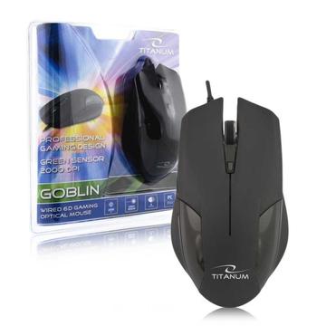 Titanum 6D Goblin Optical Wired Gaming Mouse - Black