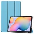 Tri-Fold Series Samsung Galaxy Tab S6 Lite Folio Case - Baby Blue