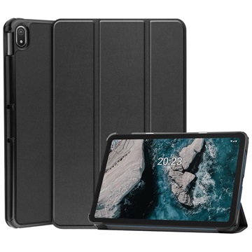 Tri-Fold Series Nokia T20 Smart Folio Case - Black