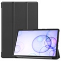 Tri-Fold Series Samsung Galaxy Tab S6 Smart Folio Case - Black