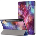 Tri-Fold Series Samsung Galaxy Tab S7 Smart Folio Case - Galaxy