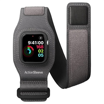 Twelve South ActionSleeve 2 Apple Watch Ultra 2/Ultra/9/8/7/SE/6/5/4 Armband - 45mm/44mm - Grey