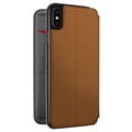 Twelve South SurfacePad iPhone XS Max Flip Leather Case - Cognac