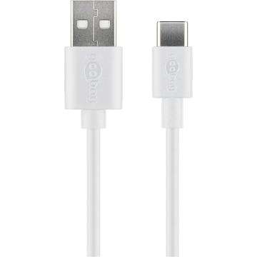 Goobay USB-C 3.1 to USB-A 2.0 Male Cable - 2m - White