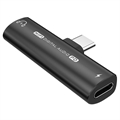 USB-C / 3.5mm Audio Adapter with Power Delivery 27W - Black