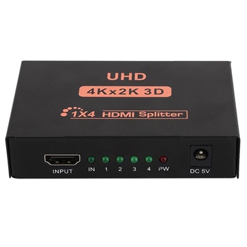 HDMI Splitter 1x4 CY10 - 3D, 4K Ultra HD - Black