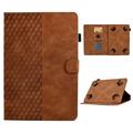 Universal 3D Pattern Smart Tablet Folio Case - 10" - Brown