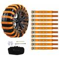 Universal Car Tire Snow Chains for SUV, Truck and Off-Road Vehicles - 10 Pcs.