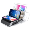 Universal Charging Station with Qi Wireless Charger YD09 - 45W
