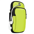 Universal Dual Pocket Sports Armband for Smartphones - Green