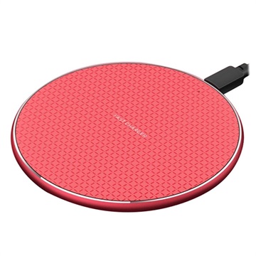 Universal Fast Qi Wireless Charging Pad Q25 - 10W - Red