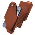 Universal Holster Leather Case with Belt Loop - L