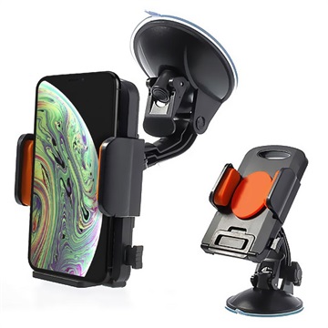 Universal Smartphone / Tablet Car Holder - Orange / Black