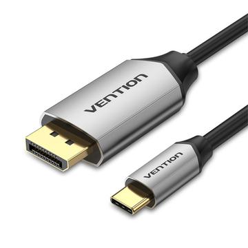 VENTION CGZBH CGZ USB-C to DP Cable - 4K UHD Performance - 2m - Black / Grey