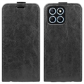 Honor X8 5G Vertical Flip Case with Card Holder - Black