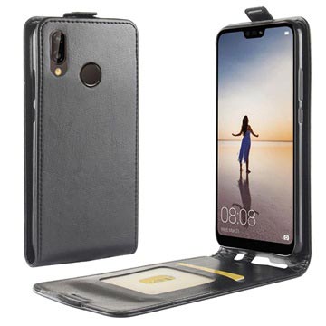 Huawei P20 Lite Vertical Flip Case with Card Slot