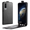 Huawei P30 Vertical Flip Case with Card Slot - Black