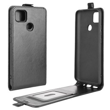 Xiaomi Redmi 9C, Redmi 9C NFC Vertical Flip Case with Card Holder - Black