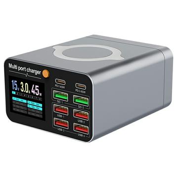 WLX-M2 GaN Desktop Charging Station with Wireless Charging - 80W