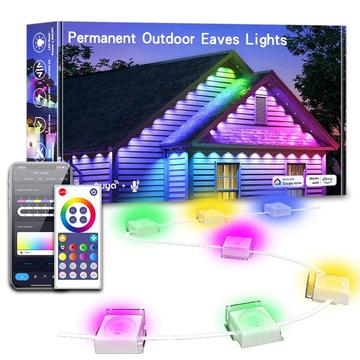 WY021 Waterproof Smart Outdoor Eaves Light with App Control - 45m/90 LEDs