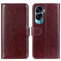 Honor 90 Lite/X50i Wallet Case with Magnetic Closure - Brown