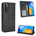 Huawei P Smart 2021 Wallet Case with Magnetic Closure - Black