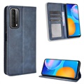 Huawei P Smart 2021 Wallet Case with Magnetic Closure - Blue