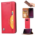 Samsung Galaxy S10 Wallet Case with Stand Feature - Red