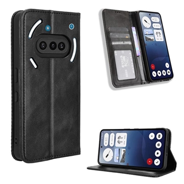 Nothing Phone (3a) Wallet Case Magnetic Closure - Black