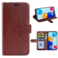 Xiaomi Redmi Note 11/11S Wallet Case with Magnetic Closure - Brown
