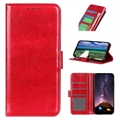 Motorola Moto E13 Wallet Case with Stand Feature - Red