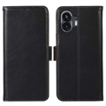 Nothing Phone (2) Wallet Leather Case with RFID - Black