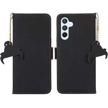 Samsung Galaxy A34 5G Wallet Leather Case with RFID - Black