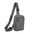 Water-Resistant Nylon Chest and Shoulder Phone Bag – Fits 6.5" - 7.2" Phones - Dark Grey