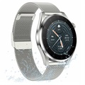 Water-resistant Smartwatch with 02 Sensor T3 - Milanese Strap - Silver