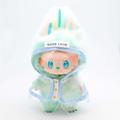 Waterproof Hooded Raincoat for Labubu Doll 17cm - Blue