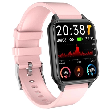 Waterproof Smart Watch with Heart Rate Q26PRO (Open-Box Satisfactory) - Pink