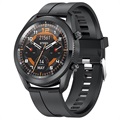 Waterproof Smart Watch with Heart Rate L16 - Silicone - Black