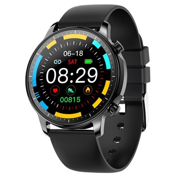 Waterproof Smartwatch with Heart Rate V23 - Black